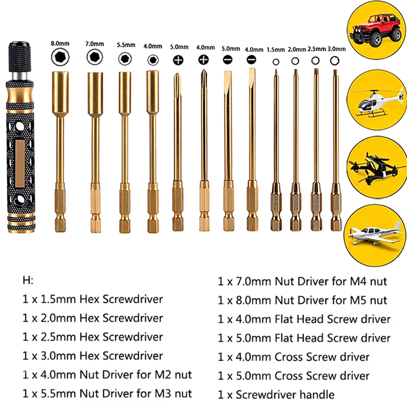 RC Metal Hex Screwdriver Set 1 - Rc Hobby Electric Screwdriver recension och pris