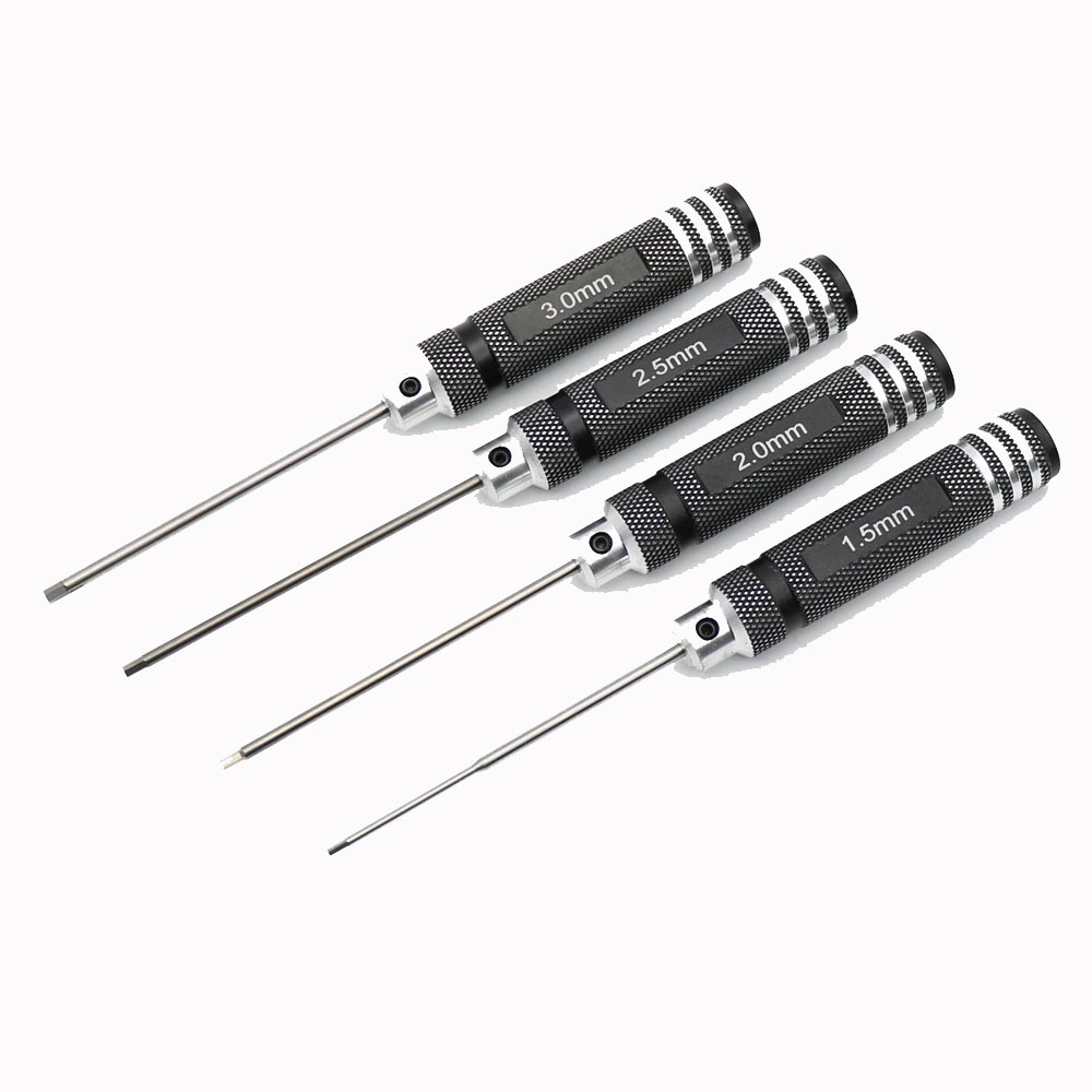 4PCS 1.5/2/2.5/3.0mm Black Hex - Rc Hobby Electric Screwdriver recension och pris